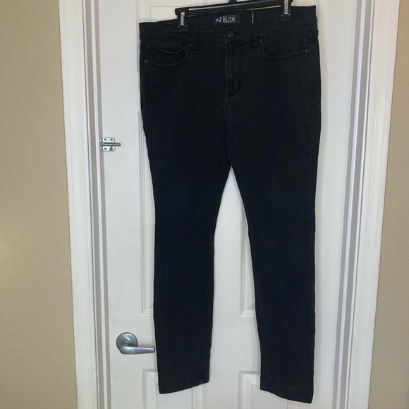 xxx Rude Other - xxx Rude Black Super Skinny Jeans by Hot Topic